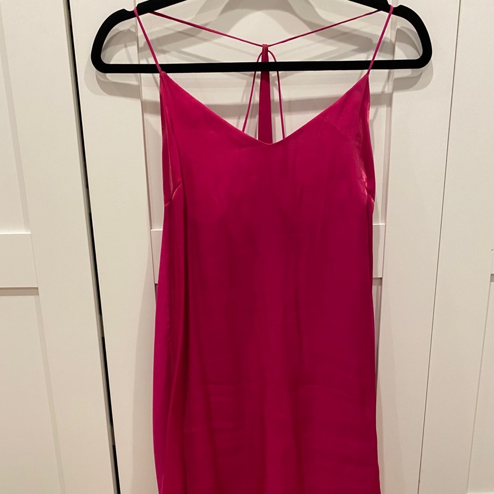 Zara Magenta Slip Dress